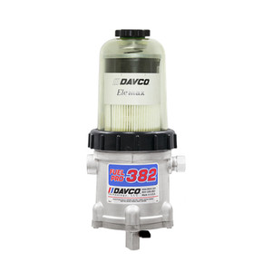 DAVCO Fuel Pro 382 Fuel Filter/Water Separator/Fuel Heater, 1/2 in. NPTF, 180 GPH, 24V DC Pre Heater