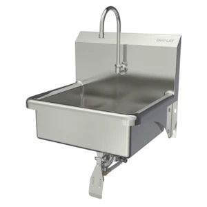 SANI-LAV 505L Hands-Free Wall Mount Stainless Steel Sink - Double