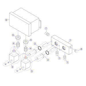 Titan Industries Flush Block 1/2 in. Myers Hub