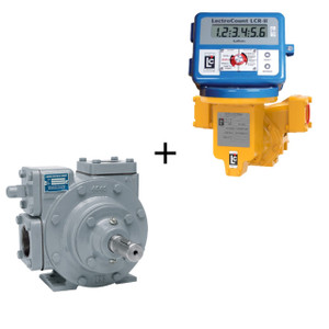 Corken PT Series PT25 2 in. NPT Cast Iron Sliding Vane Pump w/ Liquid Controls M-7 Class 1 Meter and Electronic Register