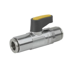 Jomar 1/8 in. Push Fit Mini Brass Ball Valve