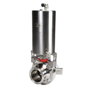 Dixon B5107 2-1/2 in. Butterfly Valve 316L SS W/ Air to Air Vertical Canister Actuation