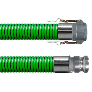 BadgerFlex Green 2 in. Liquid Suction Hose w/ Female Coupler x Male Adapter Ends