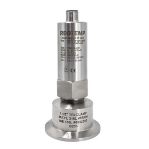 Reotemp TSTA Sanitary Pressure Transmitter W/ 1 1/2 In. Tri-Clamp, M12