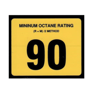 RDM 8256 90 Octane Decal Label - Generic