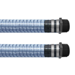 BadgerFlex Poly Spring 1 in. PVC DEF Hose w/ Male NPT Fitting x Male NPT Fitting