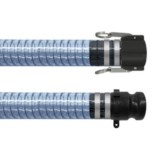 BadgerFlex Poly Spring 1 in. PVC DEF Hose w/ Part C Coupler x Part E Adapter Ends