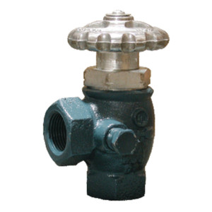 RegO A7706P 3/4 in. FNPT 17.7 GPM Quick-Acting Flange Seal Angle Valve for Bulk Storage Containers, Filling Hoses and Plant Piping