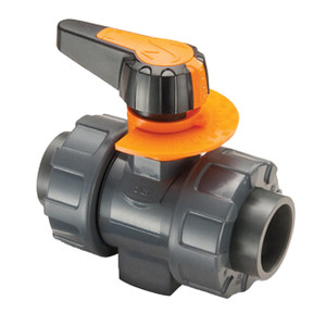 Chemline Plastics SM Series Metering Ball Valve, PVC Body, EPDM Seal, Threaded Ends
