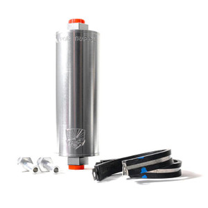 Shop 48 Vapor Trapper™ VT6SIL-3/8-B 3/8 in. x 6 in. Silver Universal Charcoal Canister Fuel Tank Vent Line Vapor Filter (Basic Package)