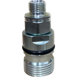 Stucchi VD 3/4 in. Carbon Steel Poppet Screw Coupler M 24X1.5 DIN, 39.22 GPM