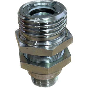 Stucchi VR 1 in. Carbon Steel German Screw Coupler M 26X1.5 L18 DIN, 100.21 GPM