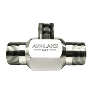 AW-Lake TN-1-30 Turbine Flow Meter 1 in. Male NPT - Stainless Steel, 30 Max GPM