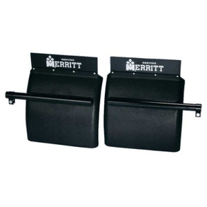 Merritt 5060-2 48 in. L x 24 in. W x 24 in. H Poly-Pro Black Poly Quarter Fender Kit (2 Pack)