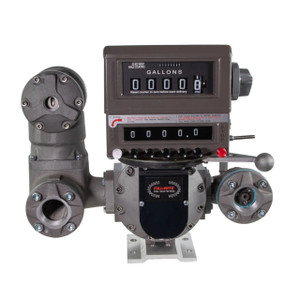 Fill-Rite TS20AV13ATCBMXAS4N 2 in. NPT Oval Gear Meter w/ Mechanical Register, Strainer, Air Eliminator, 2-stage Preset Counter and Valve