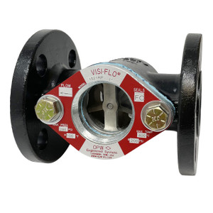 OPW VISI-FLO 1500 3 in. ANSI 150 lb. Flange Carbon Steel Sight Flow Indicator w/ Fluorocarbon Seal - Propeller