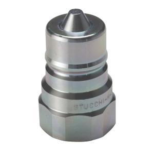 Stucchi BIR 1/4 in. Male ISO A Interchange Coupler 1/4 in. NPT, 3.18 GPM