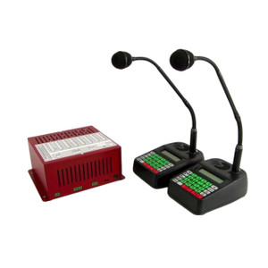 Freedom Electronics FE-TMK-4216 Trademark II Basic 16 Wired Speaker Station Intercom System w/ 2 Desktop Controllers - New