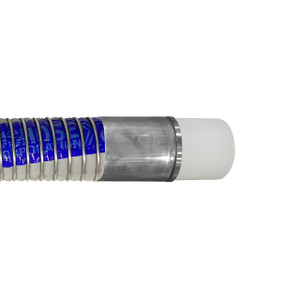 Willcox 1 1/2 in. Heavy Duty Polypropylene Chemical Hose Type 3094PSP w/ Polypropylene Male NPT Ends