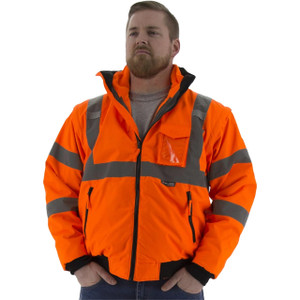 Majestic 75-1382 Hi-Vis 8-in-1 Waterproof Jacket w/ Hi-Vis Liner, ANSI 3