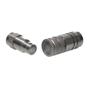 Holmbury HQ 5/8 in. Carbon Steel Flat Face Coupling 1 1/16-12 UN, ISO 16028 W/ Nitrile Rubber Seal