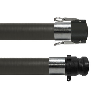 BadgerFlex Heavy Duty Liquid Chemical 4 in. Suction & Discharge Hose w/ Polypropylene Female Coupler x Male Adapter Ends