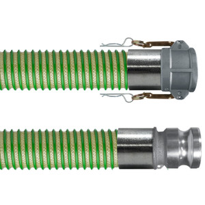 Kanaflex flexFUEL U 120 ST 4 in. Tank Truck Drop Hose Assemblies w/ Part C Female Coupler x Part E Male Adapter Ends