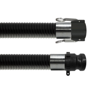 Kanaflex flexCHEM 390 SD 3 in. Heavy Duty EPDM Chemical Hose w/ Polypropylene Female Coupler x Male Adapter Ends