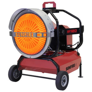 Sunfire SF120 120,000 BTU Portable Dual Fuel Diesel/Kerosene Radiant Heater