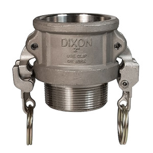 Dixon HAB200EZ 2 in. Cam & Groove Hastelloy Type B Coupler - Male NPT