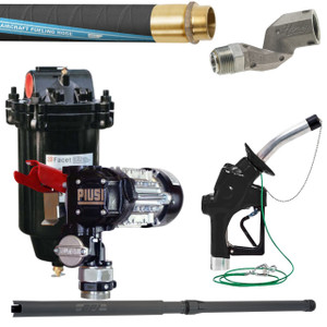 PIUSI Panther EX 72 120V AC 20 GPM Aviation Fuel Transfer Pump Package w/ Filter