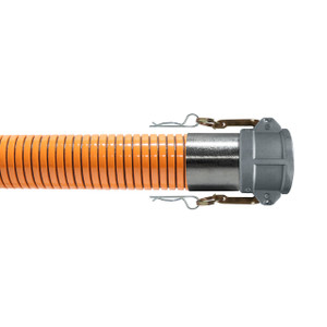 Kuriyama DuraDrop 4 in. Heavy Duty Black Nitrile, Static Dissipating Drop Hose Assemblies w/ Aluminum Part C Female Couplers