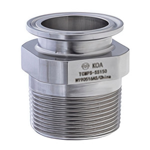 Kuriyama TCMPSSS300 Stainless Steel  3 in. Tri-Clamp x 3 in. MNPT Pipe Adapter