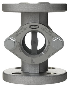 Dixon Series 14 Sight Flow Indicator 1 1/2 in. #150 TTMA Flange Neoprene Seal Delrin Flapper