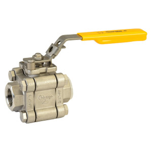 Chicago Valves FS796666MGGSW005 1/2 in. Stainless Steel Ball Valve - Socket Weld, Class 800, 1920 PSI