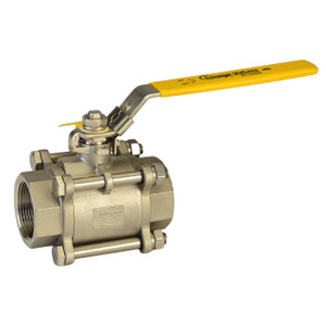 Chicago Valves 3366R6SW015 1 1/2 in. Stainless Steel Ball Valve - Socketweld, 1000 PSI