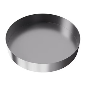 JME 12 in. Round Stainless Steel Drip Pan