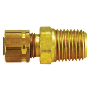 Midland Industries 26176 Brass Compression Captive Male Adapter, 1/8 in. Compression x 1/8 in. MNPT