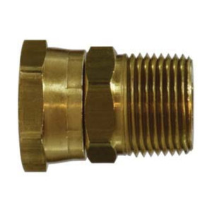 Midland Industries 30182 Brass Crimp Swivel Adapter, 3/4 in. FGH x 3/4 in. MNPT