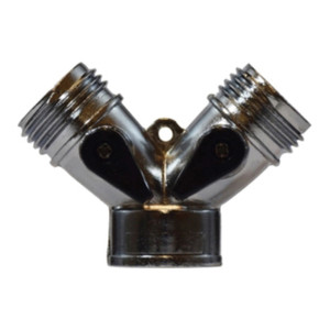 Midland Industries 30626 Wye Connector w/ Two Levers, 3/4 in., FGH x 3/4 in. MGH, Zinc