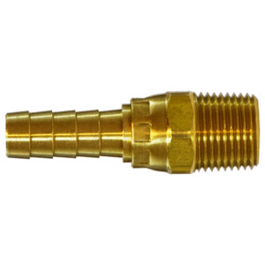 Midland Industries 32356 Brass Swivel Male Adapter, 1/2 in. Hose Barb x 1/2 in. MNPT