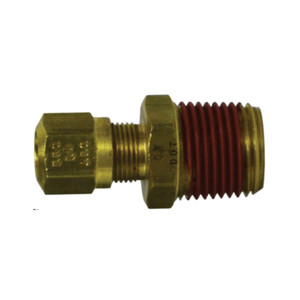 Midland Industries 38074 Brass Male Adapter, 1/4 in. Tube OD x 1/4 in. MNPT