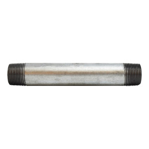 Midland Industries 56082 2 in. L Welded Pipe Nipple, Galv Steel SCH 40, 3/4 in. MPT