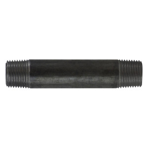 Midland Industries 57060 1 1/8 in. L Welded Pipe Nipple, Black Steel SCH 40, 1/2 in. MPT