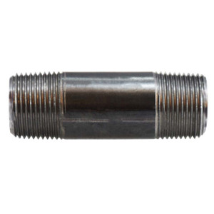 Midland Industries 57082 1 2 in. L Welded Pipe Nipple, Black Steel SCH 40, 3/4 in. MPT