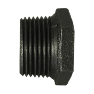 Midland Industries 65531 Reducer Hex Bushing, Black Iron, 2 in. MPT x 1 1/2 in. FPT, 150 PSI