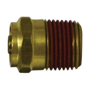 Midland Industries 680604 Brass D.O.T. Push-to-Connect Male Connector, 3/8 in. PTC x 1/4 in. MNPT