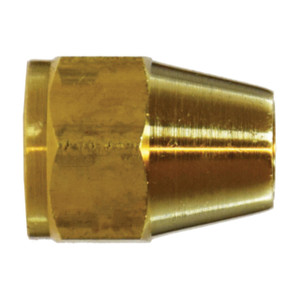 Midland Industries 10020L Brass S.A.E 45° Flare Light Pattern Hex Short Rod Nut, 5/8 in. Flare