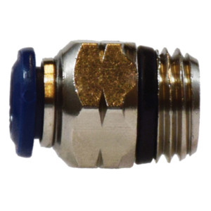 Midland Industries 20058N Push-to-Connect Male Adapter, 3/8 in. PTC x 1/4 in. Male Global Thread, Brass& Nickel-Plated
