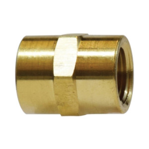 Midland Industries 28061L Brass Light Pattern Pipe Coupling, 1200 PSI,  1/2 in. FNPT x 1/2 in. FNPT